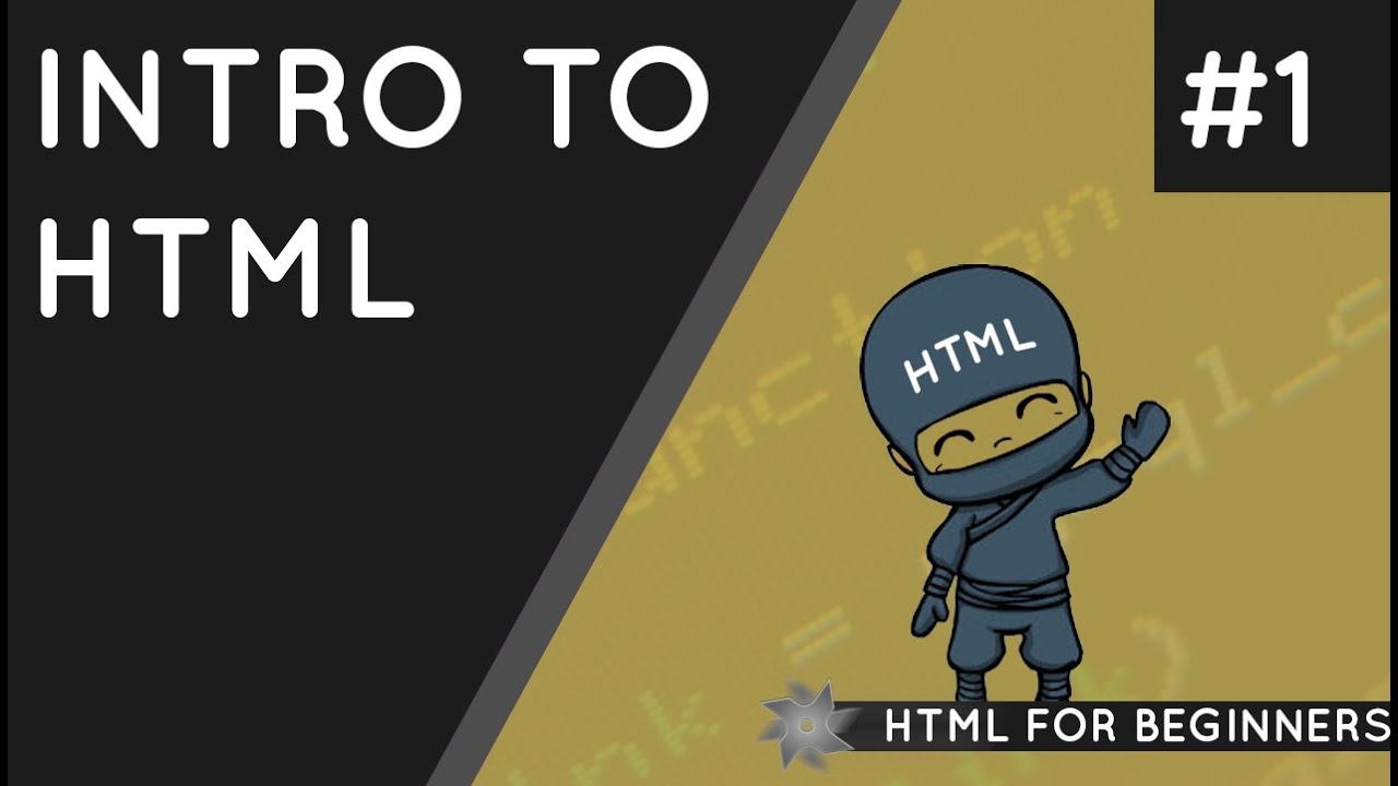 HTML - The Net Ninja